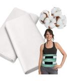 Organic Castor Oil Pack Wrap - Reusable Liver Detox Pack with Two Flannel Layers | Green L-XL - Ideal for Inflammation Relief - Buy Online on GoSupps.com