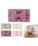 Shop Kapsing 4-Piece Baby Hair Bands | Soft Nylon Elastic Headbands for Girls | Newborn & Toddler Hair Accessories - Buy Online on GoSupps.com