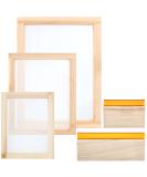 Colovis Screen Printing Frame and Squeegee Kit - 3 Wooden Frames with Mesh + 2 Squeegees - Buy Online on GoSupps.com