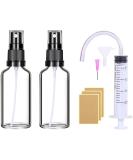 Spray bottle glass small 2stk 50ml Transparent spray bottle empty perfume atmosphere of screens mini spray bottles for filling portable atomizable atomizer for perfume cosmetics body care liquid oils 50ml 2Stk - Buy Online on GoSupps.com
