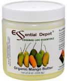 Essential Depot Mango Butter 8 oz - Organic No Additives Unscented - Ideal for Creams Lotions Lip Balms & Skin Care - Buy Online on GoSupps.com