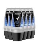 Rexona Cobalt Men's Roll-On Deodorant 6 x 50 ml - Long-lasting Freshness for Men - Buy Online on GoSupps.com