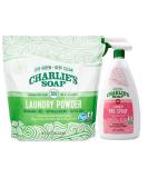 Charlie s Soap Pre Spray 32 oz & Laundry Powder (300 Loads) - Eco-Friendly Powerful Stain Removal for All Fabrics - International Shipping Available - Buy Online on GoSupps.com