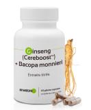 Ginseng Cereboost & Bacopa Monnieri Capsules | Enhance Memory Concentration & Cognitive Performance | 423 mg | International Shipping Available - Buy Online on GoSupps.com