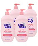 Baby Magic Gentle Baby Lotion | 30 Fl Oz (Pack of 4) | Vitamins & Aloe | Free of Parabens Phthalates Sulfates and Dyes 30 Ounce (Pack of 4) - Buy Online on GoSupps.com
