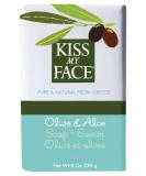 Kiss My Face Moisturizing Bar Soap - Olive & Aloe - 8 oz | Gentle for All Skin Types | Buy Internationally - Buy Online on GoSupps.com