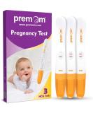 Premom 3x Early Pregnancy Test - Ultra Sensitive 10 MIU/ml HCG Test Kit | Maximum Accuracy - 3 Pack - Buy Online on GoSupps.com