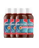 Gaviscon Advance Heartburn & Indigestion Aniseed Flavour 150ml Pack of 4 - Buy Online on GoSupps.com