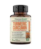Organic Turmeric Curcumin with Black Pepper Extract - Vegan Supplements with Bioperine, 95% Curcuminoids for Digestive, Immune & Joint Support - Buy Online on GoSupps.com