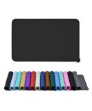 Reopet Silicone Feed Mats for Pets - Waterproof Dog & Cat Mats with Elevated Edges - 47x30 cm (1-Pack) - Coal Black - Buy Online on GoSupps.com