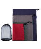 EXERMIL Nylon Stuff Sack Set 5-Piece for Organization & Travel - Various Sizes & Colors - Buy Online on GoSupps.com