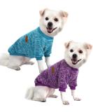 Buy Hualisiji Small Dog Sweater for Chihuahuas - Warm Lightweight & Soft Knitted Sweater (Blue+Purple 2PCs) - Buy Online on GoSupps.com