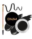 High Pigment Eyebrow Pomade Kit - Water & Stain Resistant with Dual-Ended Brush | Long-Lasting Natural Brow Makeup (11# Black - Buy Online on GoSupps.com