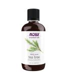 NOW Tea Tree Essential Oil 4oz - 100% Pure, Vegan Aromatherapy Oil - Buy Online on GoSupps.com