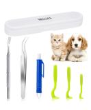 Melliex Tick Pliers Set - 6-Pack Stainless Steel Tick Removers for Humans Dogs Cats & Children | Safe & Easy Tick Removal with Storage Box - Buy Online on GoSupps.com