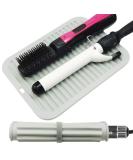 Silicone Heat Resistant Mat for Hair Styling Tools | Portable Travel Mat for Curling Iron Flat Iron & Hair Straightener - Grey - Perfect for Home & Salon Use - Buy Online on GoSupps.com