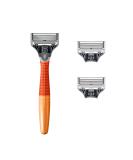 Harry's Razors for Men - Shaving Razors for Men includes a Mens Razor and 3 Razor Blade Refills (Ember) - Buy Online on GoSupps.com