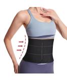 Elastic Abdominal Binder for Umbilical Hernia Support - Universal Stomach Compression Wrap for Men & Women | Black Large - Buy Online on GoSupps.com