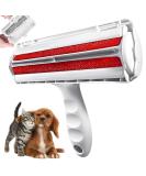 Pet Hair Remover & Reusable Lint Roller - Effective Cat & Dog Fur Removal Tool for Furniture Carpet Clothing | Portable Multi-Surface Solution (Red - Buy Online on GoSupps.com