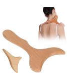 Gua Sha Massage Wood - All-Natural Wooden Massager for Neck Legs Back & Body Pain Relief & Relaxation - Buy Online on GoSupps.com