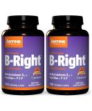 Jarrow Formulas B-Right - 100 Veggie Caps x 2 | Low-Odor Vitamin B-Complex for Energy & Metabolism | Supports Brain, Heart & Cardiovascular Health - Buy Online on GoSupps.com