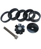 GANOPPER 1 1/8 Inch Headset Spacer with Stem Top Cap,Headset Star Nut Black Red Blue Gold 4 Color - Buy Online on GoSupps.com