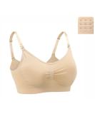 Dreamburn Maternity Nursing Bra: Wireless, Seamless, Comfortable - XXL, Beige Style 1 - Buy Online on GoSupps.com