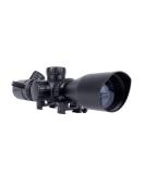 Monstrum 3-9x32 Rifle Scope with Rangefinder Reticle and High Profile Rings - Black - Buy Online on GoSupps.com