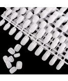 200pcs Children White Short Full Cover Fake Nails Tips for Kids - 10 Sizes (Pack of 20) - Buy Online on GoSupps.com