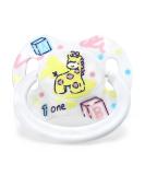Adult Pacifier | LittleForBig Bigshield Gen-II | White Vintage Giraffe Pattern - Buy Online on GoSupps.com