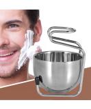 Stainless Steel Shaving Brush Holder Set | 2 Pcs Grooming Bowl | Perfect Gift for Men - Buy Online on GoSupps.com