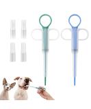 RSYHVG 2 Pieces Pet Pill Plunger Popper Cat Tablet Dispenser for Small Cats Dogs - Medicine Shooter Feeder Soft Tip Tablet Syringe Pusher Animal Silicone Feeder Feeding Accessories (Blue and Green) - Buy Online on GoSupps.com