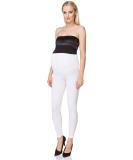 SOFTSAIL Maternity Leggings - High Waisted Cotton Trousers with Belly Support | Pregnancy Pants for Women - White, Size 10 - Buy Online on GoSupps.com