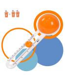 Circle Paper Cutter with 3 Blades - Craft Cutting Tool for Cardstocks & Scrapbooking (Orange) - Buy Online on GoSupps.com