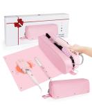 Travel Hair Tools Bag with Silicone Heat Mat Portable 2 in 1 Organizer for Flat Irons Curling Irons & Hair Dryers Essential Travel Accessories for Women (Pink - Buy Online on GoSupps.com