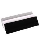 MapofBeauty 3 Pack Yoga Headbands Stretchy Cotton Head Band Hairwarp Sports Running Exercise Gym (Solid Color) - Buy Online on GoSupps.com