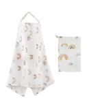 Rainbow Muslin Nursing Cover for Breastfeeding - Soft, Breathable, and Stylish Cover for Outdoor Feeding - Ideal for Mum and Baby - Buy Online on GoSupps.com