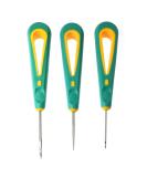 RLECS 3pcs Steel Stitcher Sewing Awl Set - Leather & Canvas Repair Tool with Rubber Straight & Hook Heads - Hand Stitching Taper Needle - Buy Online on GoSupps.com