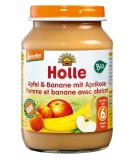 Holle Organic Apple & Banana with Apricot - 6 x 190g | Premium Baby Food | Buy Internationally - Buy Online on GoSupps.com