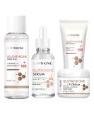 Glutathione Skincare Set - Complete Anti-Aging Routine with Cream Toner Face Wash & Serum for Radiant Skin - International Shipping Available - Buy Online on GoSupps.com