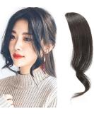 2PCS Wave Side Bang Human Hair Clip in Bangs Curly Fringe Hair Extensions(Natural Black) Natural Black Side Bangs 2PC - Buy Online on GoSupps.com