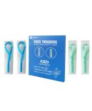 Freshdear Dental Floss for Braces Bridges & Implants - Green & Blue (200 Pieces) | International Shipping Available - Buy Online on GoSupps.com