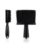 Barber Brush Set: 2 Pieces with Blade Cleaning, Neck Duster & Clipper Styling Tool - Black - Buy Online on GoSupps.com