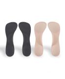 CB Arch Support Insoles - 2 Pairs, Silicone Gel, Shock Absorption, Arch & Heel Pain Relief - Women's 3/4 Length Inserts for High Heels - Nude & Black - Buy Online on GoSupps.com