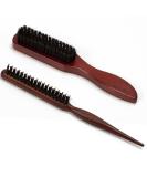 Kunoli Wild Boar Brass Hair Brush - Teasing & Touping Brush for Sleek Buns & Natural Hair Care - Buy Online on GoSupps.com
