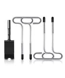 LFUTARI Ice Anchor Tool Kit - 1pc Drill Adapter & 4pcs Threaded Pegs for Ice Fishing Shelter Stake Nail - Universal Anchors Tool Set for Sewing Ice Inserts - Buy Online on GoSupps.com