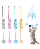 Quxvena 4-Piece Interactive Hanging Cat Toys - Retractable Magic Wand for Intelligent Kittens - Self-Employment Door Frame Fun - Buy Online on GoSupps.com