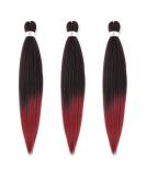 Beyond Beauty 26Inch 3Pack/Lot Pre Stretched Braiding Hair Extensions EZ Briads Hot Water Setting Yaki Braiding Hair(TBug) 3Packs-26Inch T1B-Bug - Buy Online on GoSupps.com