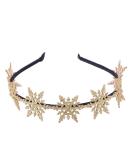 FRCOLOR Glitter Snowflake Headband - Cute Christmas Hair Accessories for Festive Hair Styling (Golden) - Buy Online on GoSupps.com