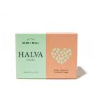 Seed + Mill - Halva - Pistachio - Vegan  Kosher  & Gluten Free - Enjoy this soft  fudgelike candy made out of sesame paste and dark chocolate. Great for snacking or as a dessert - 8 oz Pistachio 8 Ounce (Pack of 1) - Buy Online on GoSupps.com
